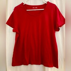 Blair Red Classic Short Sleeve Crew Neck Tee Size L